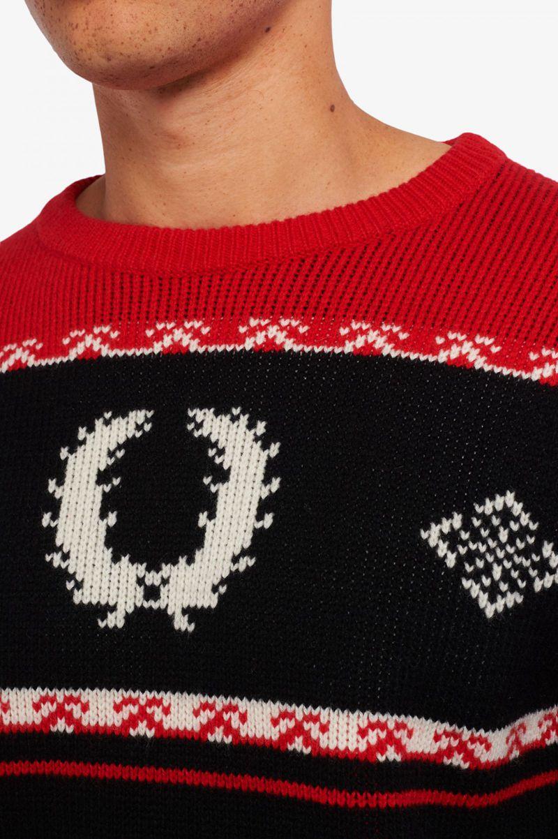 Black Fred Perry K2800 Men's Knitwear | PH 1301GSOL